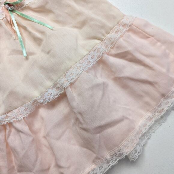 Vintage Swing Top Girls Size 24m Peach Flutter Rosette - Picture 3 of 6